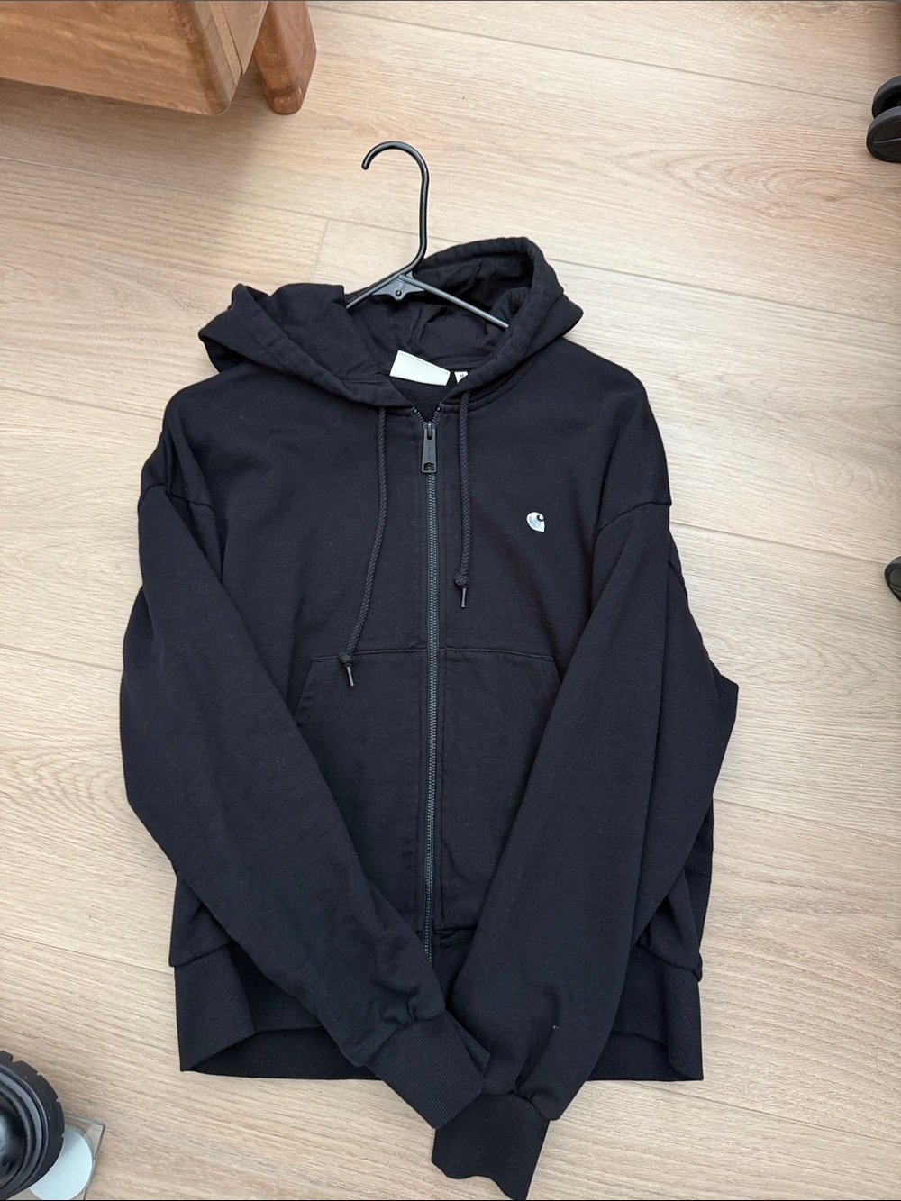 Carhartt wip Black Zip-Up Hoodie